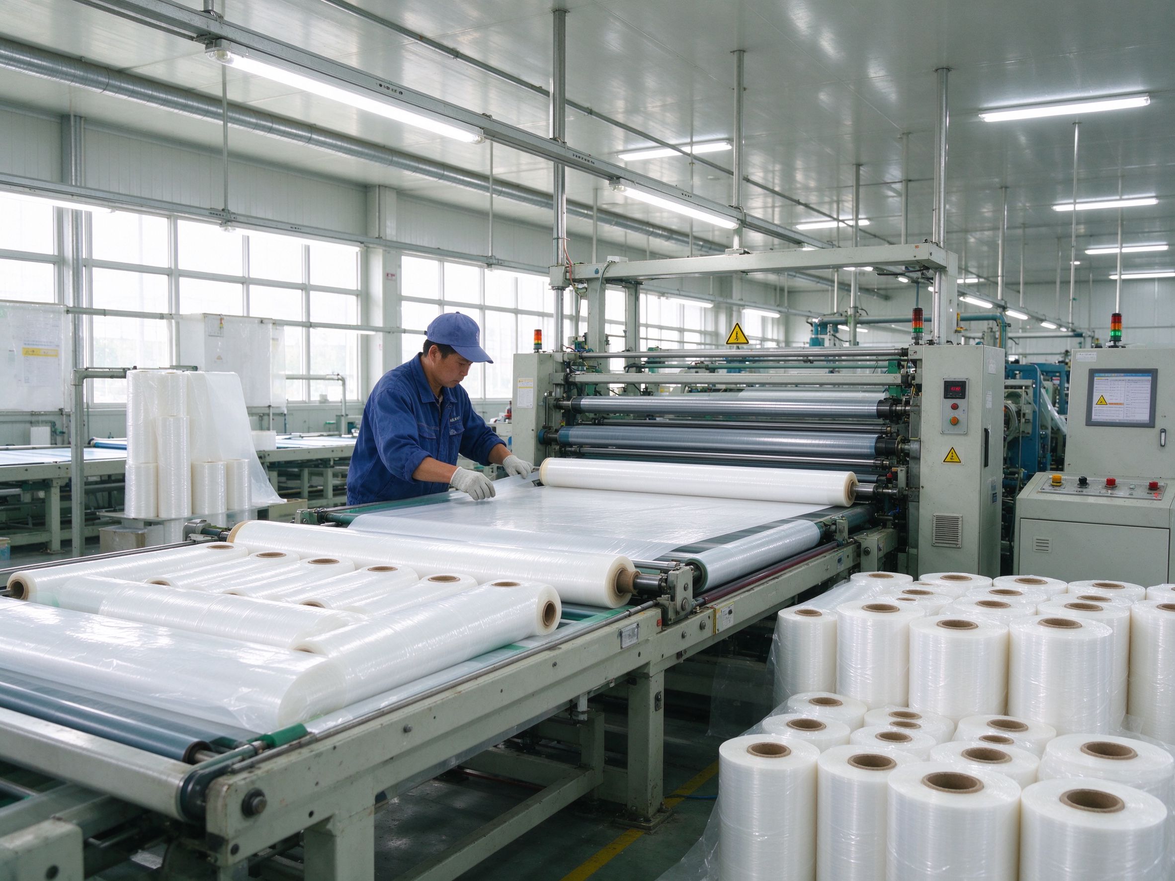 Film production line in a clean factory